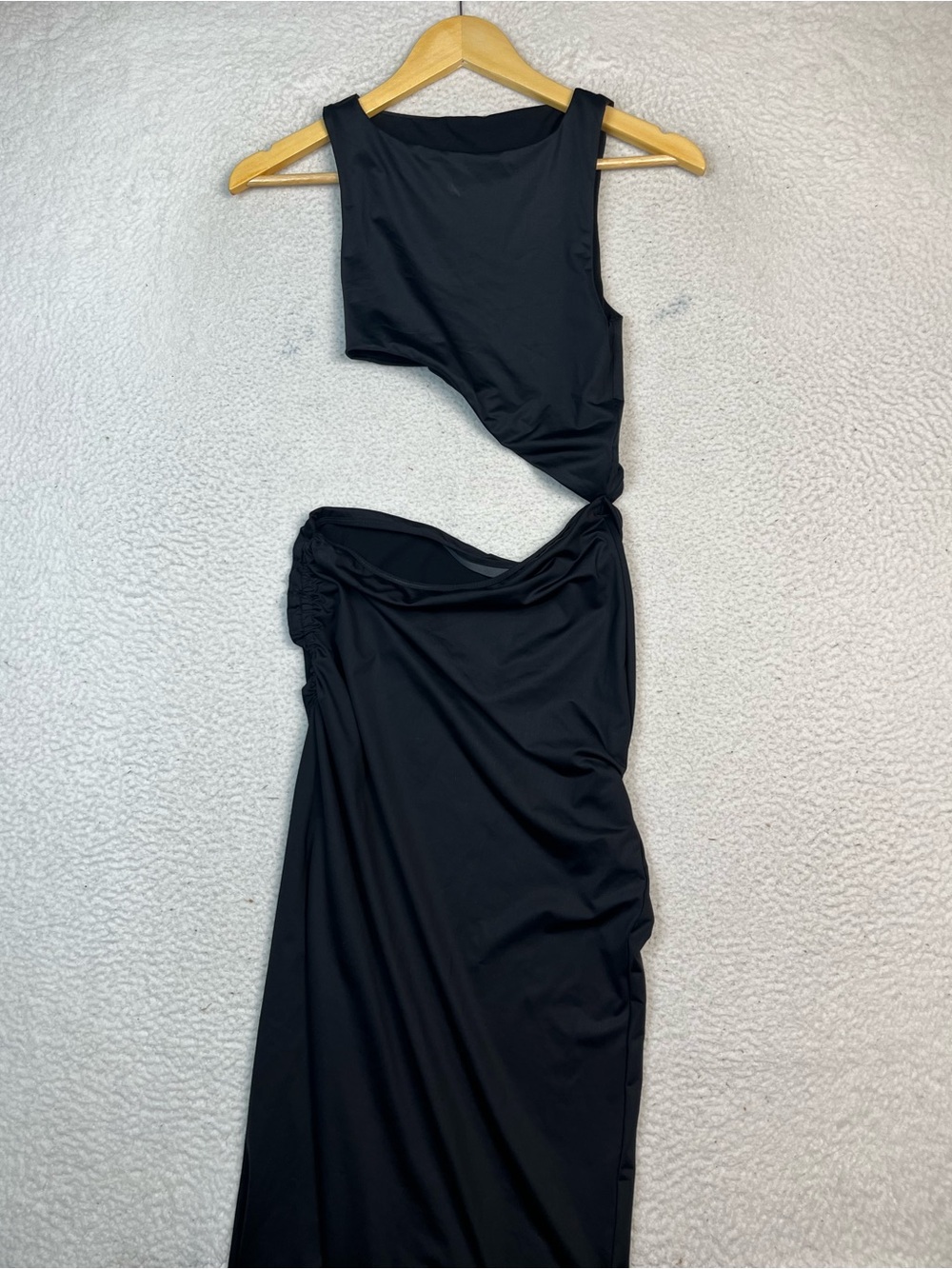 Agua Bendita Massai black formal cutout maxi dress